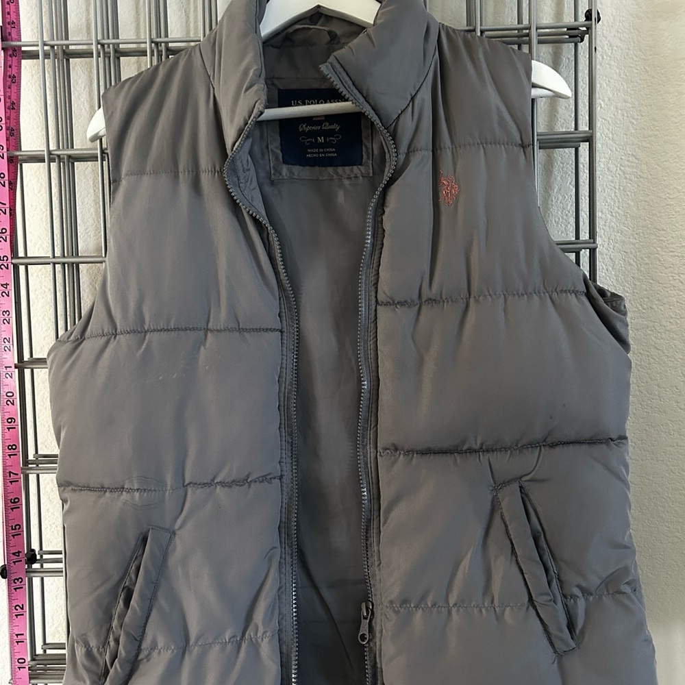 US Polo Assn. Women's Puffer Vest – Gray EUC